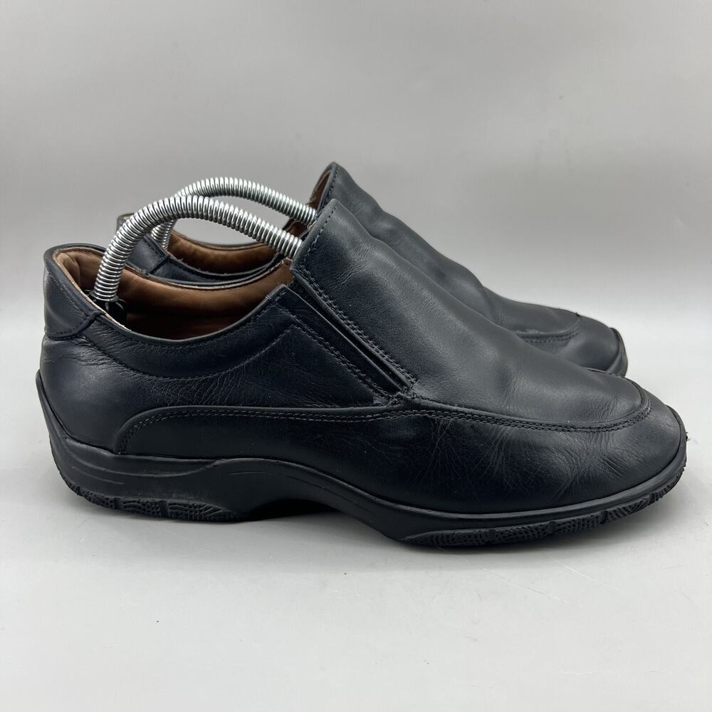 Allen Edmonds Weekender Loafers Men Size 8 3E Wide Black Leather Slip On Shoes
